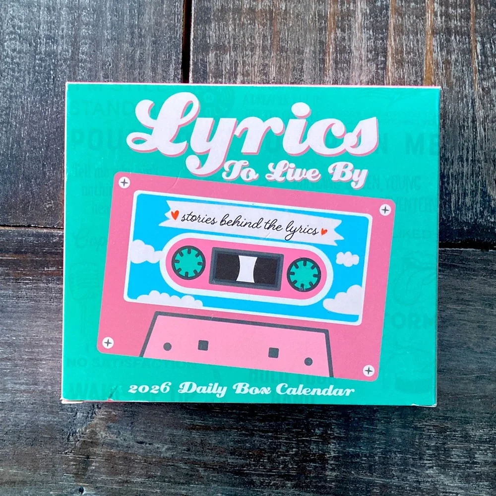✨⭐️📆 NEW!!!! Lyrics To Live By 2026 Daily Box Calendar✨⭐️📆